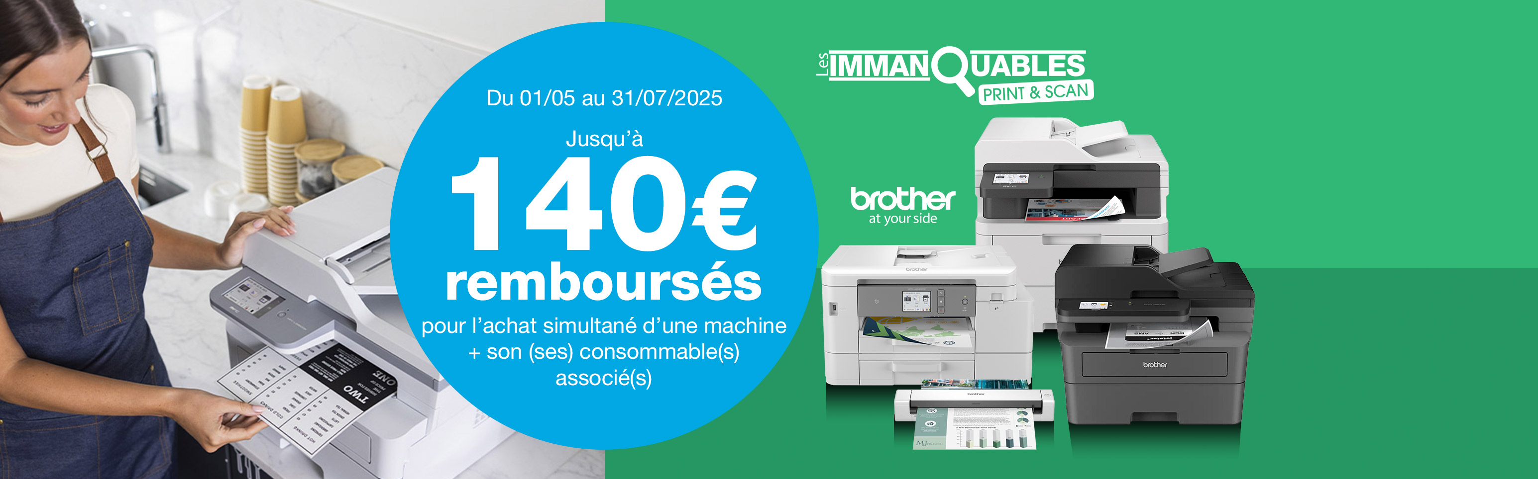 Notre sélection Brother Print & Scan : Imprimez, Scannez, Performez