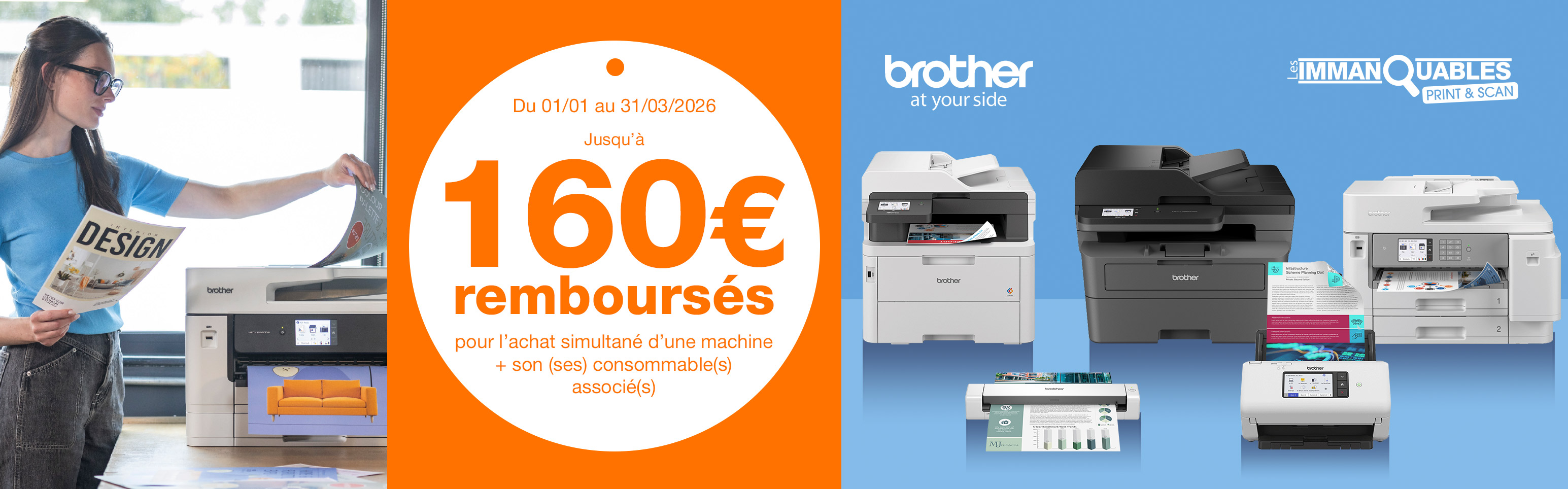 Brother : les imprimantes et scanners incontournables pour débuter 2026.